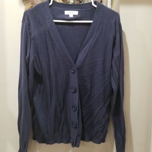 Blue cardigan